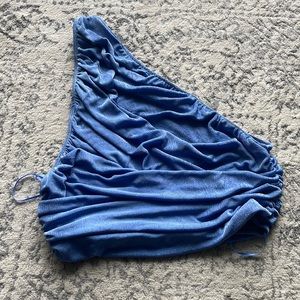 NWT Lioness The Goddess Crop Ruched one shoulder top